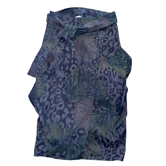 7 Avenue New York & CO Women’s Size 4 straight & pencil Skirt Blue Cotton. - Picture 4 of 8